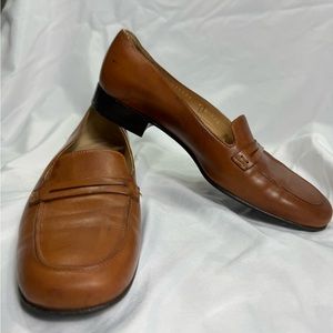 Vintage Cole Haan Brown Leather Loafers Womens